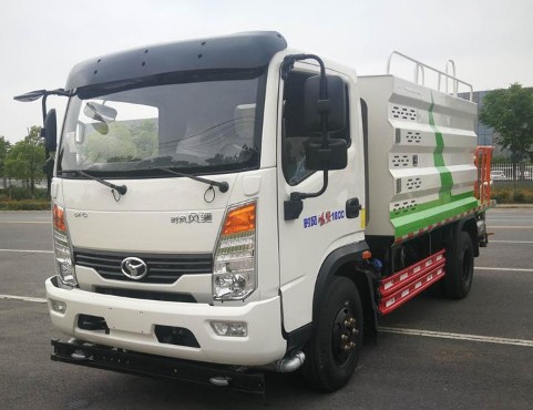 藍牌灑水車哪個牌子好_國六7方時風風馳藍牌綠化灑水車廠家價格2